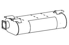 Střední-/zadní tlumič výfuku DINEX 64374