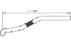 Výfuková trubka DINEX 66224