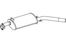 Zadní tlumič výfuku DINEX 66370