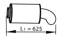 Zadní tlumič výfuku DINEX 66719