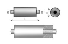 Střední-/zadní tlumič výfuku DINEX 68305