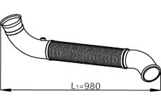 Výfukové potrubie DINEX 68520