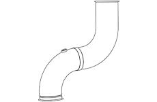 Výfukové potrubie DINEX 68526