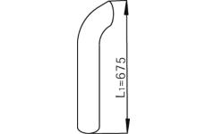 Výfukové potrubie DINEX 68608