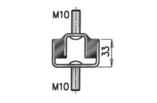 Drzak, vyfukovy system DINEX 69804