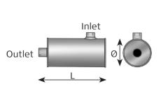 Střední-/zadní tlumič výfuku DINEX 70320