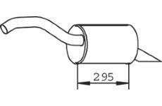 Zadní tlumič výfuku DINEX 73332