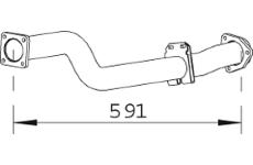 Výfuková trubka DINEX 74120