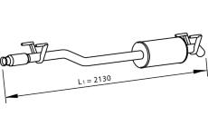 Střední tlumič výfuku DINEX 74312