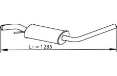 Střední tlumič výfuku DINEX 74320