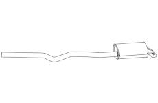 Zadní tlumič výfuku DINEX 74403