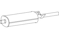 Střední tlumič výfuku DINEX 74406
