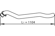 Výfuková trubka DINEX 74516