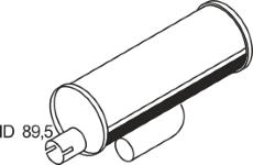 Střední-/zadní tlumič výfuku DINEX 80348