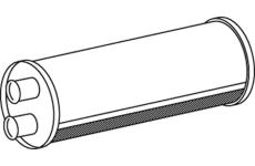 Střední-/zadní tlumič výfuku DINEX 80408