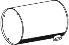 Střední-/zadní tlumič výfuku DINEX 80410