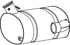 Stredný/zadný tlmič výfuku DINEX 80471