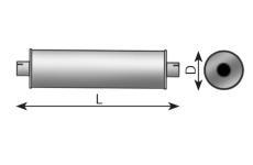 Stredny tlmic vyfuku, univerzalny DINEX 89390