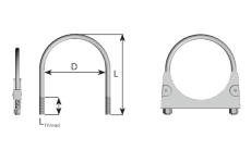 Svorka výfukového systému DINEX 90045