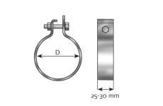 Svorka výfukového systému DINEX 99715