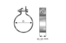 Svorka výfukového systému DINEX 99721