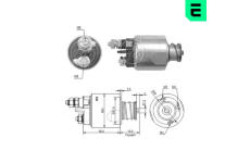 Elektromagnetický spínač, startér ERA 227059