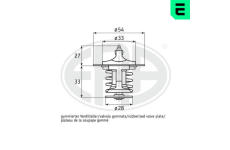 Termostat, chladivo ERA 350221