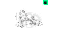Termostat, chladivo ERA 350260
