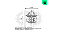 Termostat, chladivo ERA 350351