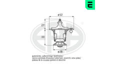 Termostat, chladivo ERA 350353