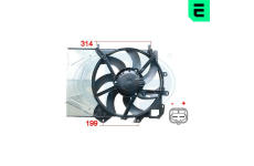 Větrák, chlazení motoru ERA 352043