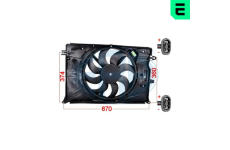 Větrák, chlazení motoru ERA 352134