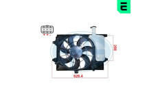 Větrák, chlazení motoru ERA 352135