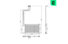 Olejový chladič, motorový olej ERA 354232