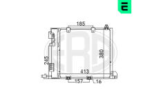 Kondenzátor, klimatizace ERA 667011