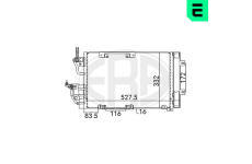 Kondenzátor, klimatizace ERA 667015