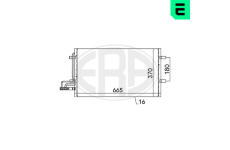 Kondenzátor, klimatizace ERA 667029