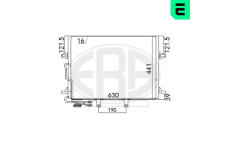 Kondenzátor, klimatizace ERA 667033