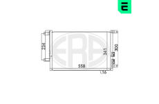 Kondenzátor, klimatizace ERA 667037
