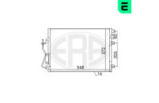 Kondenzátor, klimatizace ERA 667038