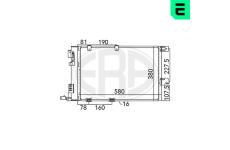 Kondenzátor, klimatizace ERA 667043