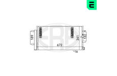 Kondenzátor, klimatizace ERA 667048