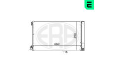 Kondenzátor, klimatizace ERA 667049