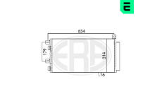 Kondenzátor, klimatizace ERA 667051
