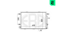 Kondenzátor, klimatizace ERA 667052