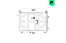Kondenzátor, klimatizace ERA 667070