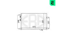Kondenzátor, klimatizace ERA 667074