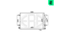 Kondenzátor, klimatizace ERA 667089