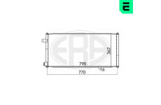 Kondenzátor, klimatizace ERA 667091