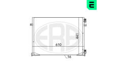 Kondenzátor, klimatizace ERA 667096